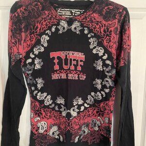 Cowgirl Tuff L/S T-shirt Women's Size S 100% Cotton
